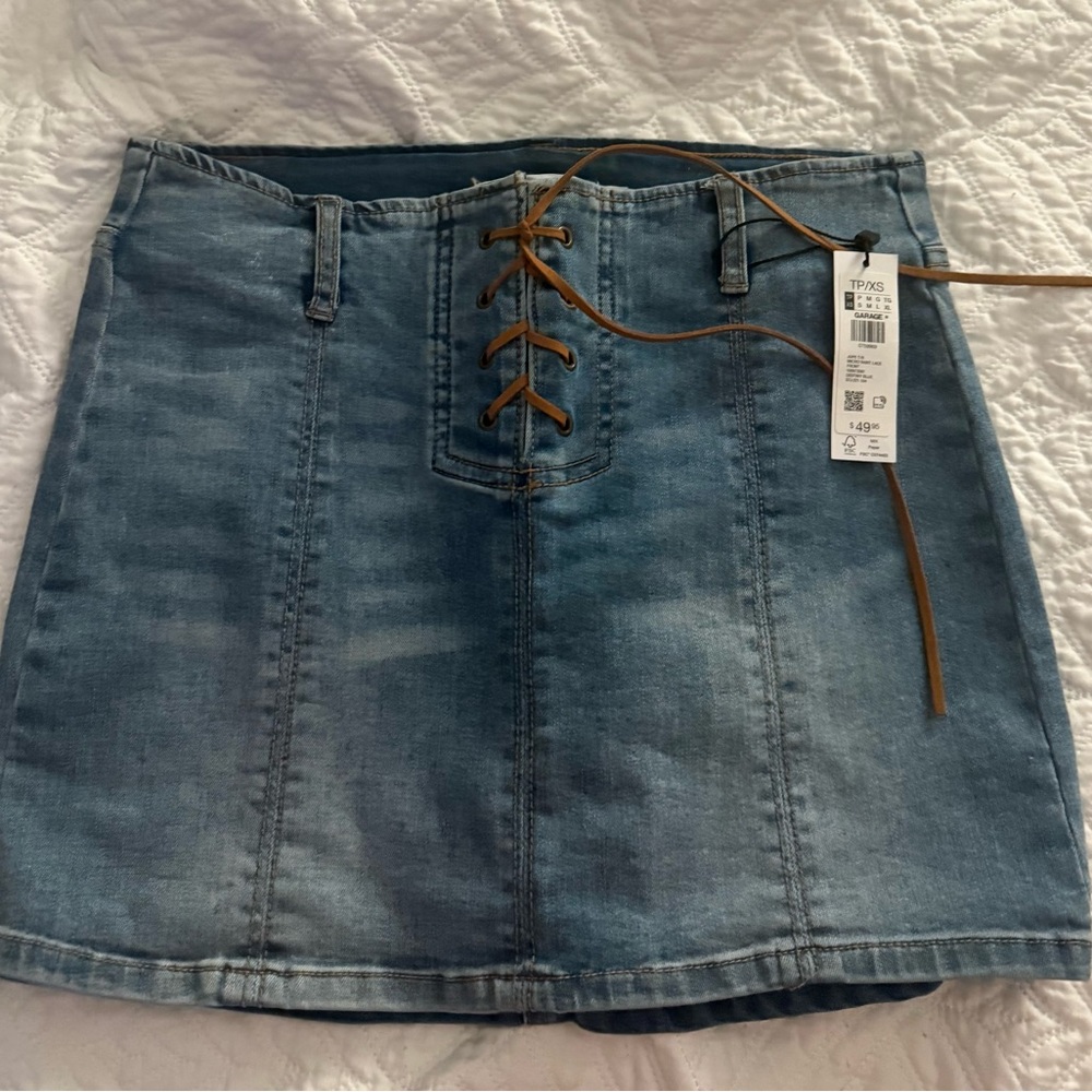 Garage Denim Skirt